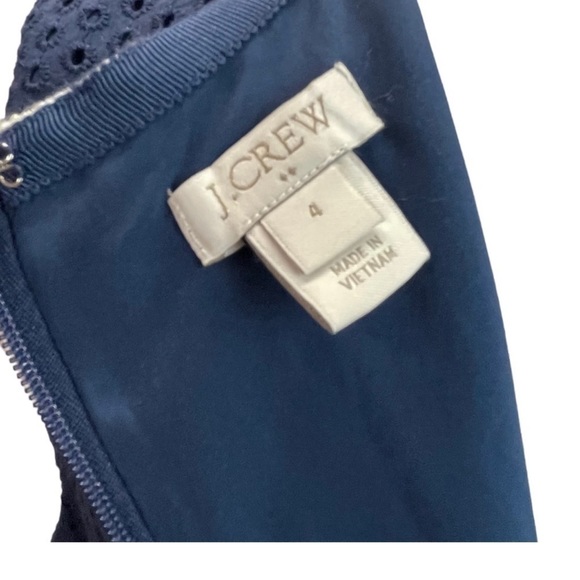 J. Crew Navy Grey Tweed Dress Size 4 Women’s Sleeveless - Picture 6 of 7